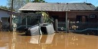 Enchente no bairro São Geraldo, em São Leopoldo