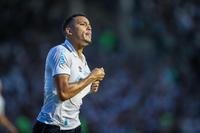 Gustavo Martins comemora o gol marcado contra o Vasco
