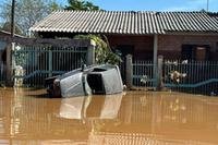 Enchente no bairro São Geraldo, em São Leopoldo
