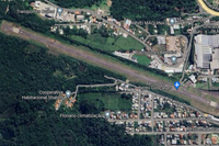 Visão aérea do Aeroporto Municipal de Bento Gonçalves