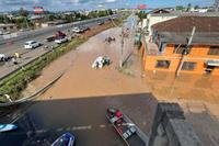 trabalho de agentes de outros estados na enchente concentrados em São Leopoldo