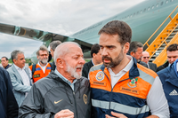 Presidente Lula esteve no RS durante a crise das cheias