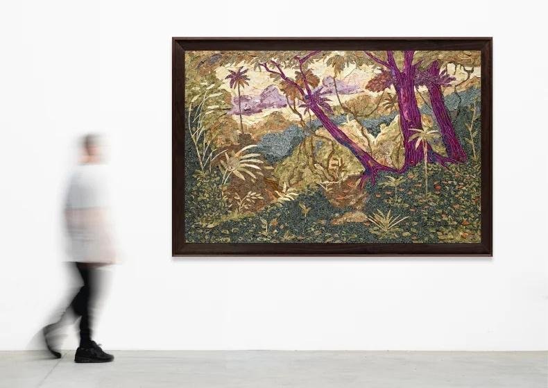 Obra de Vik Muniz que integra a exposi&ccedil;&atilde;o