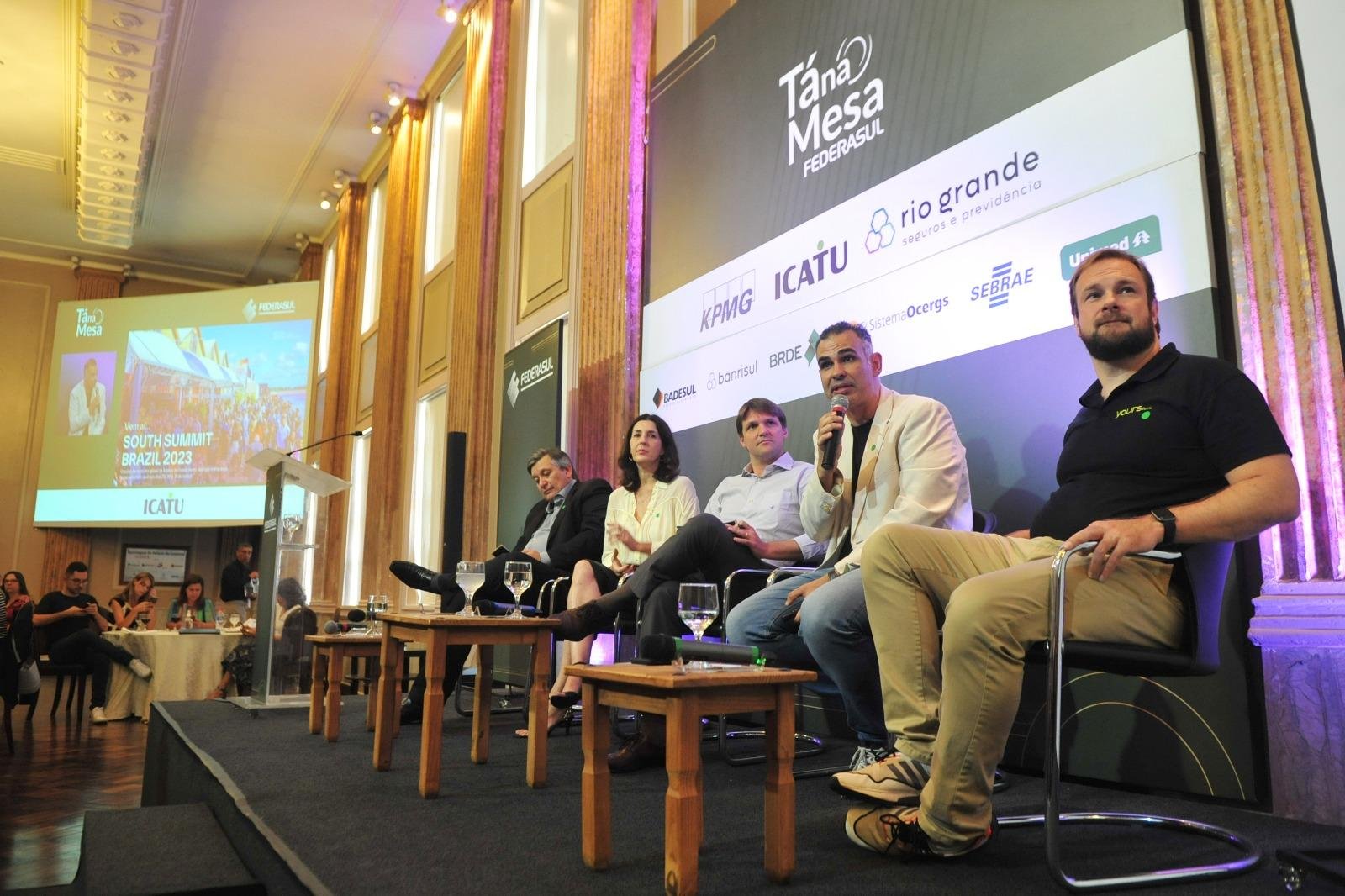 O CEO do South Summit, Thiago Ribeiro, apresentou os dados do evento de 2022 e expectativas para essa edi&ccedil;&atilde;o.