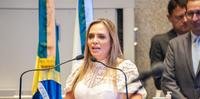 Celina Leão durante discurso na abertura dos trabalhos da CLDF