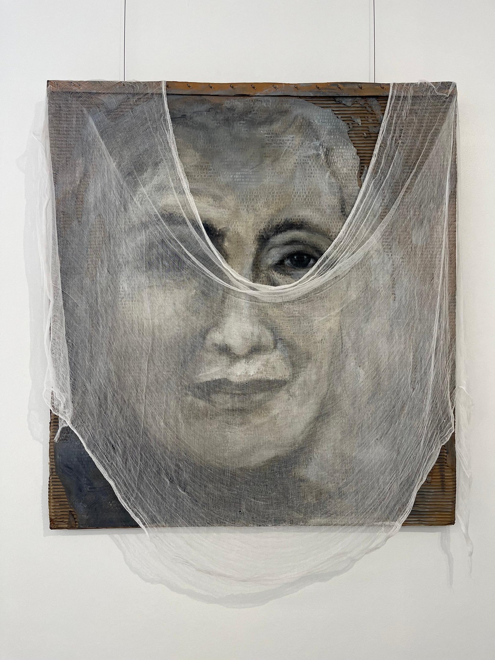 Obra da artista Susan Mendes que comp&otilde;e a mostra "Em Voz Alta", no Espa&ccedil;o Cultural Castellan, em S&atilde;o Leopoldo