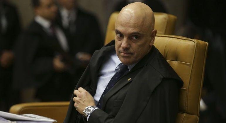 Ministro Alexandre de Moraes durante sess&atilde;o no plen&aacute;rio do Supremo Tribunal Federal (STF)