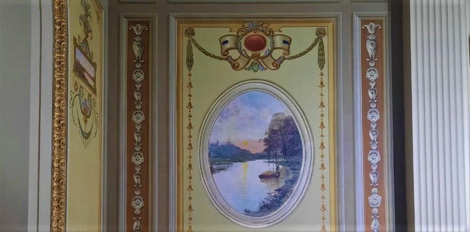 Pinturas murais restauradas da BPE