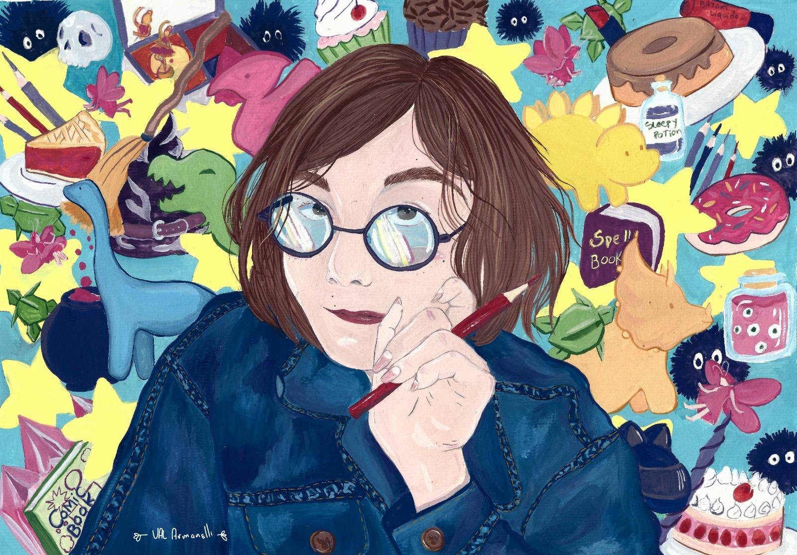 Trabalho da ilustradora e quadrinista Val Armanelli