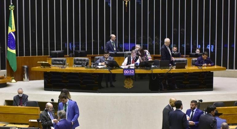 Plen&aacute;rio da C&acirc;mara dos Deputados nesta quinta-feira, durante vota&ccedil;&atilde;o de medidas provis&oacute;rias