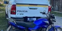 Moto roubada foi apreendida em Balneário Atlântida Sul.