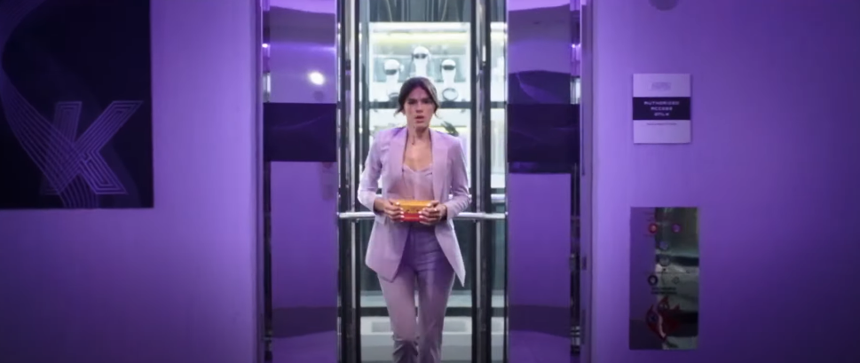 Bruna em cena do filme