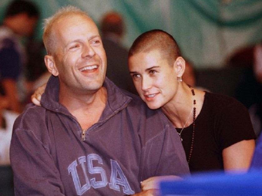 Demi Moore e Bruce Willis mantiveram um relacionamento de 1987 a 2000
