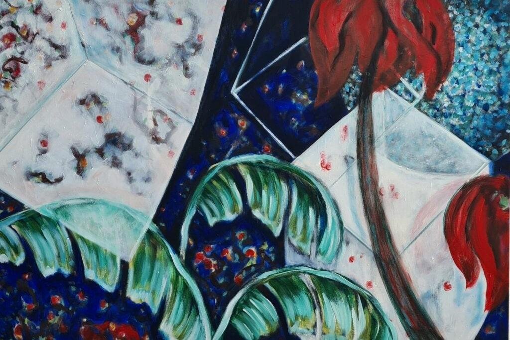 Obra do artista Luiz Pizarro cuja mostra "Metapaisagens" est&aacute; em cartaz no Pa&ccedil;o Imperial