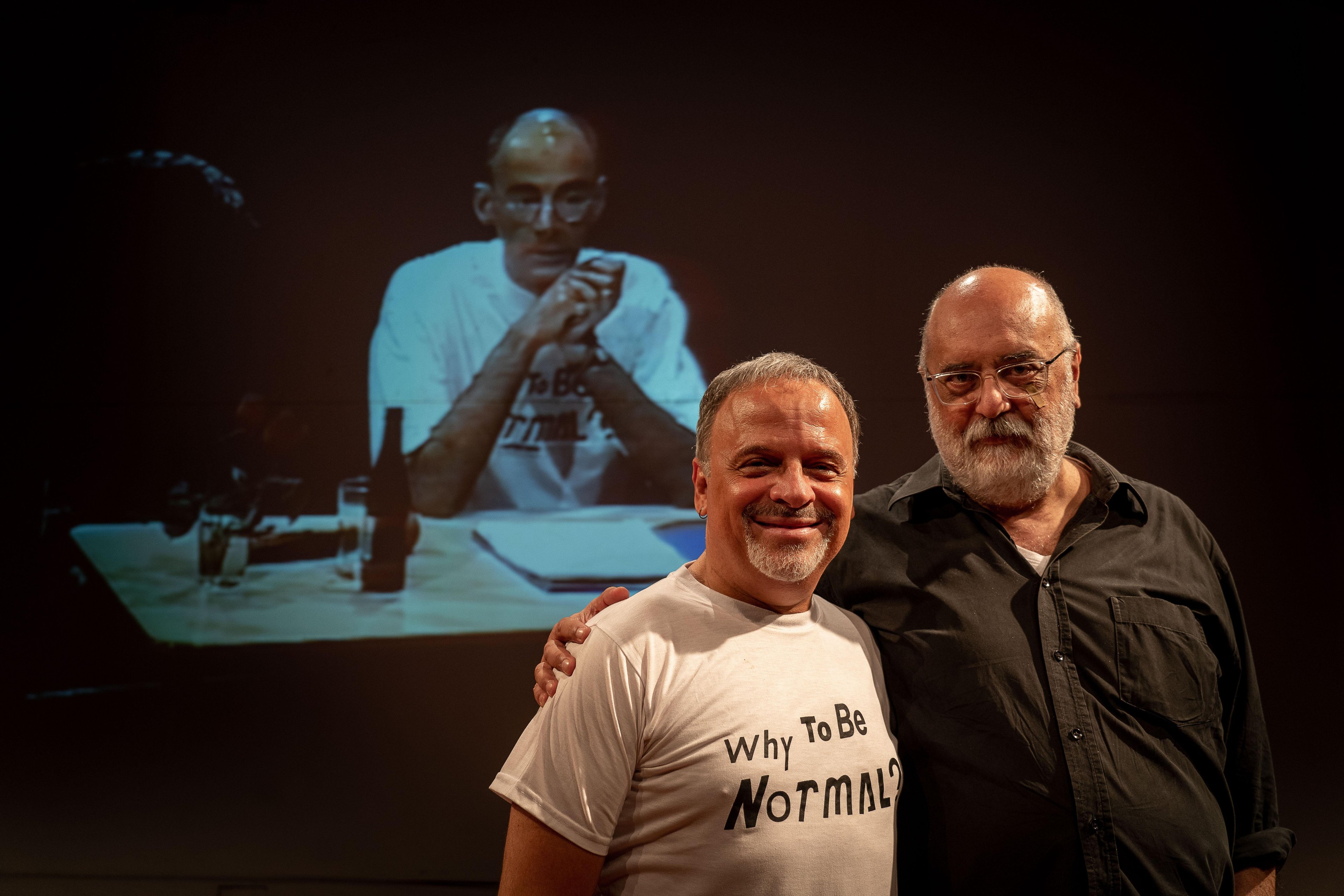 Marcos Breda e o diretor Aimar Labaki