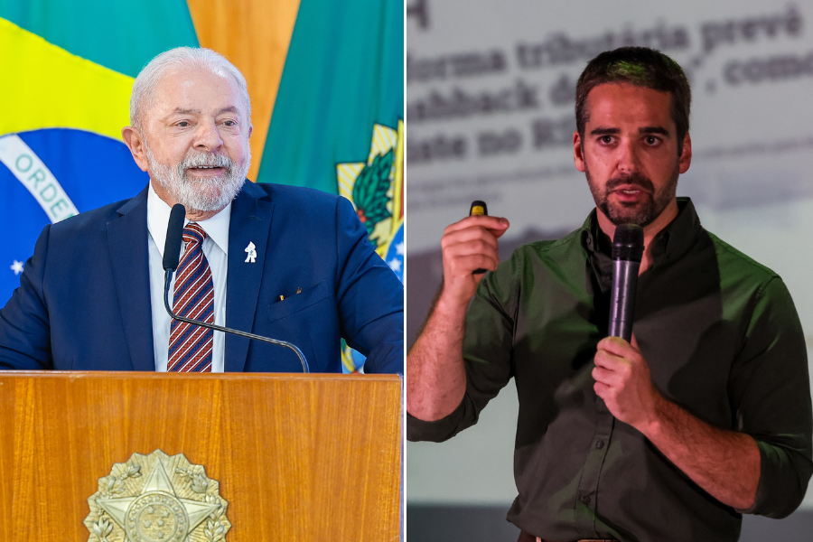 Lula e Leite apresentaram nesta segunda o balan&ccedil;o dos 100 dias de governo e os novos "slogans" de gest&atilde;o