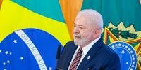 O presidente da República, Luiz Inácio Lula da Silva, em cerimônia no Palácio do Planalto