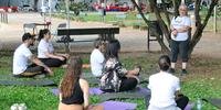 Yoga e meditação fazem parte da programação da ação alusiva ao Abril Branco