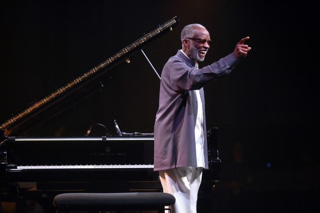 Ahmad Jamal em concerto no Marciac Jazz Festival, em 2016, na Fran&ccedil;a