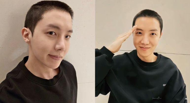 J-Hope, do BTS, raspa o cabelo antes de servir ao ex&eacute;rcito