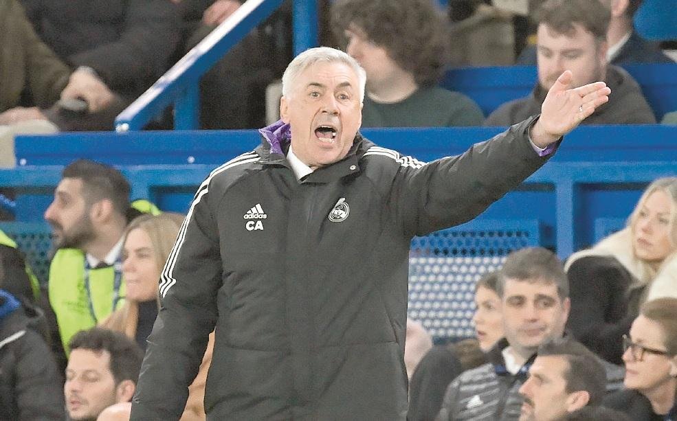 O treinador Carlo Ancelotti, do Real Madrid
