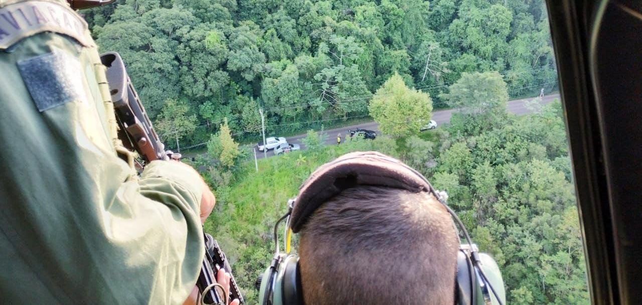 Aeronave apoiou efetivos do 3&ordm; BPM e do 32&ordm; BPM em terra