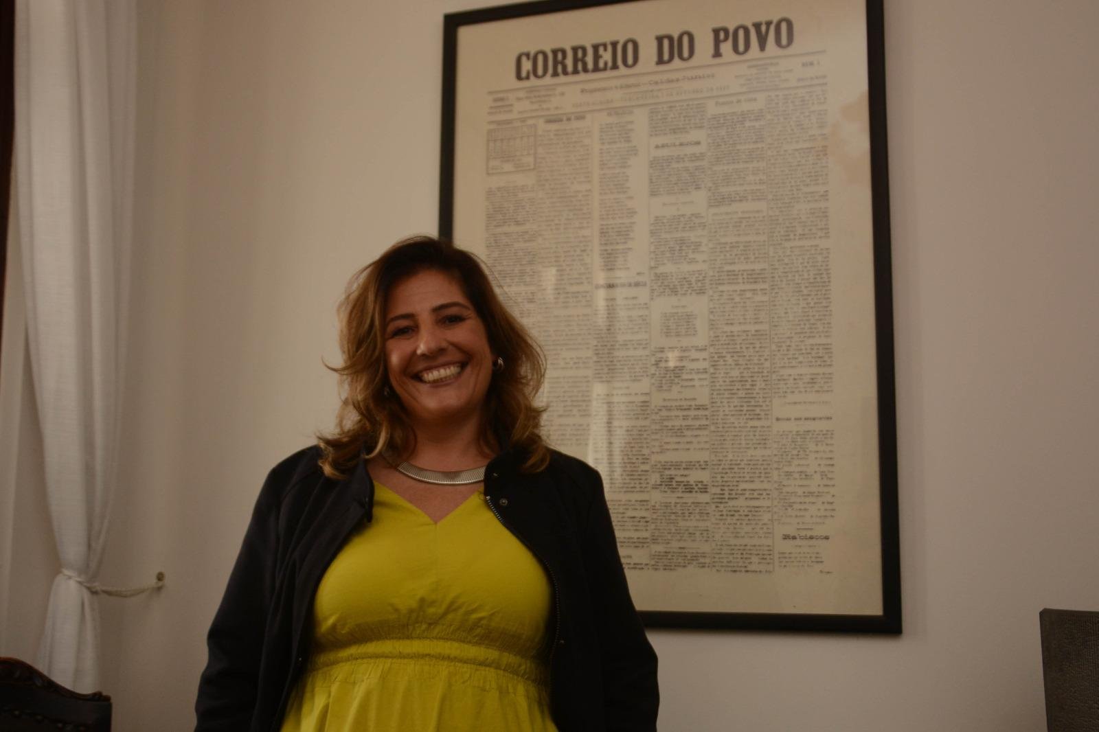 Secret&aacute;ria municipal de Turismo e Cultura, Ana Pauline Mombach, visitou o Correio do Povo