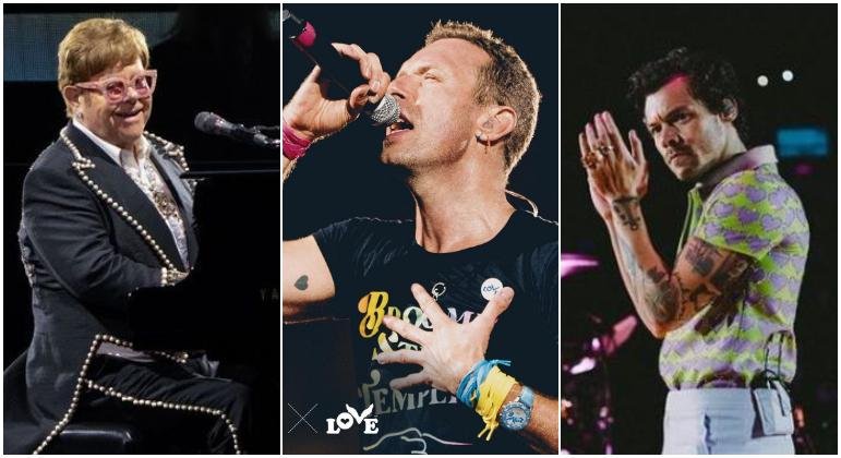 Elton John, Coldplay, Harry Styles foram protagonistas das turn&ecirc;s de maior bilheteria da hist&oacute;ria