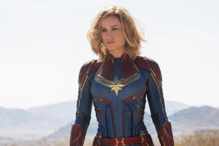 Brie Larson, em cena de filme da Marvel, &eacute;  atriz, cantora norte-americana, vencedora do Oscar de Melhor Atriz
