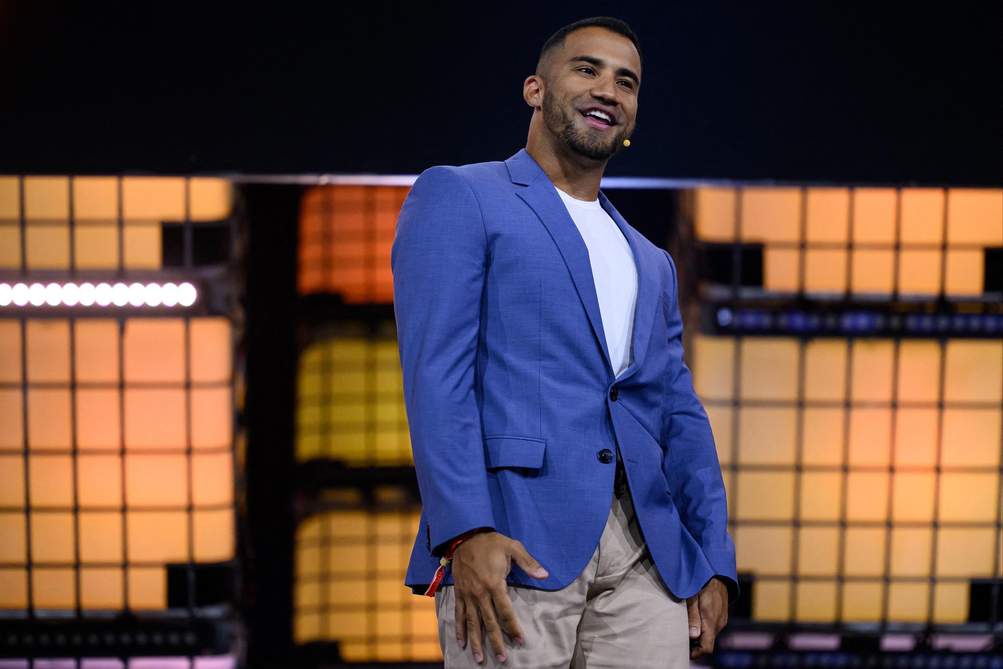 Criador brasileiro Konrad Dantas no Web Summit no Rio de Janeiro