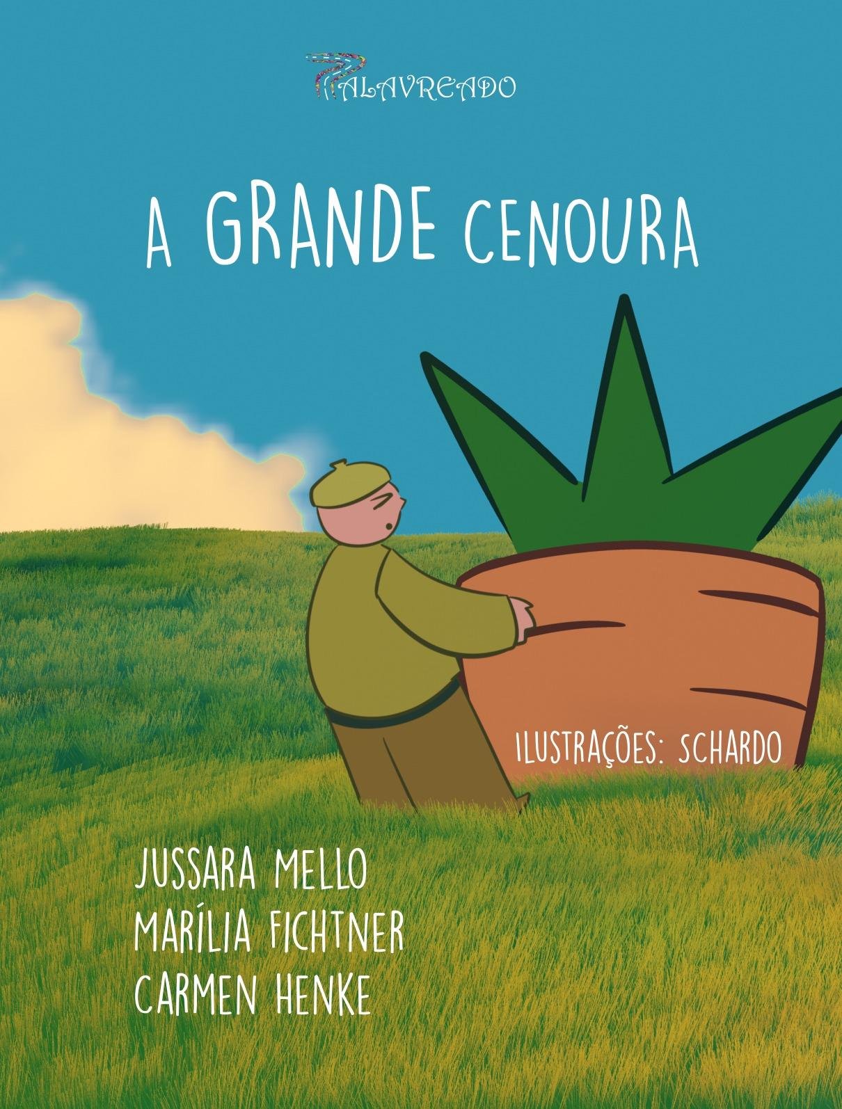 Detalhe da ilustra&ccedil;&atilde;o da capa do livro 'A Grande Cenoura'