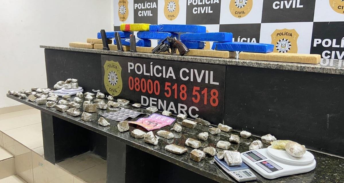 Traficante preso tamb&eacute;m vendida drogas na moradia