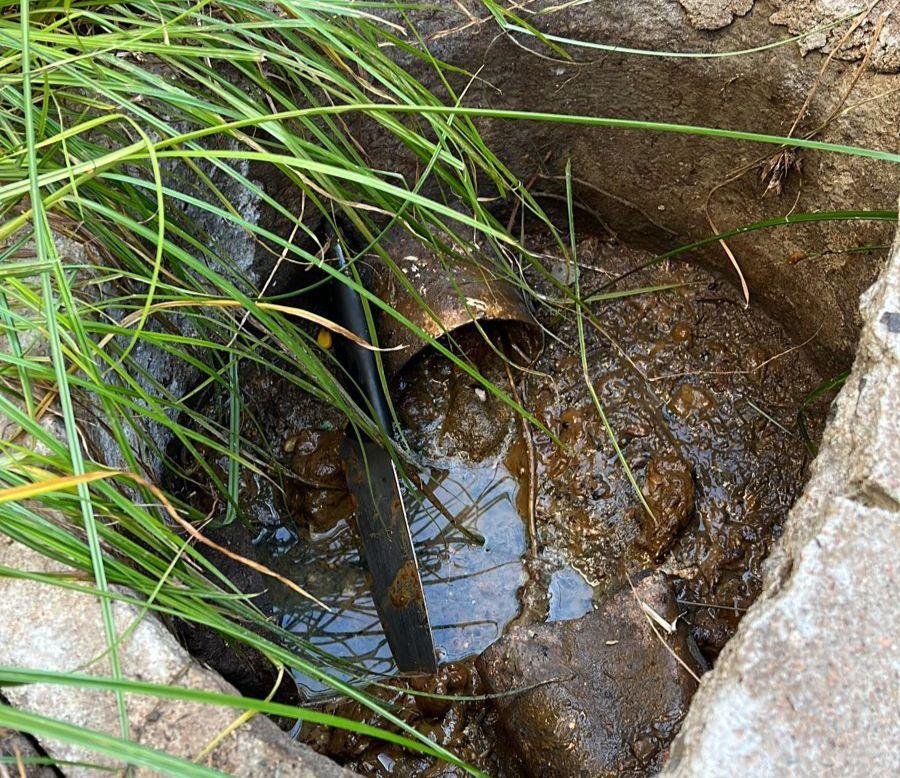 Faca usada no crime foi encontrada em um bueiro no bairro Rubem Berta