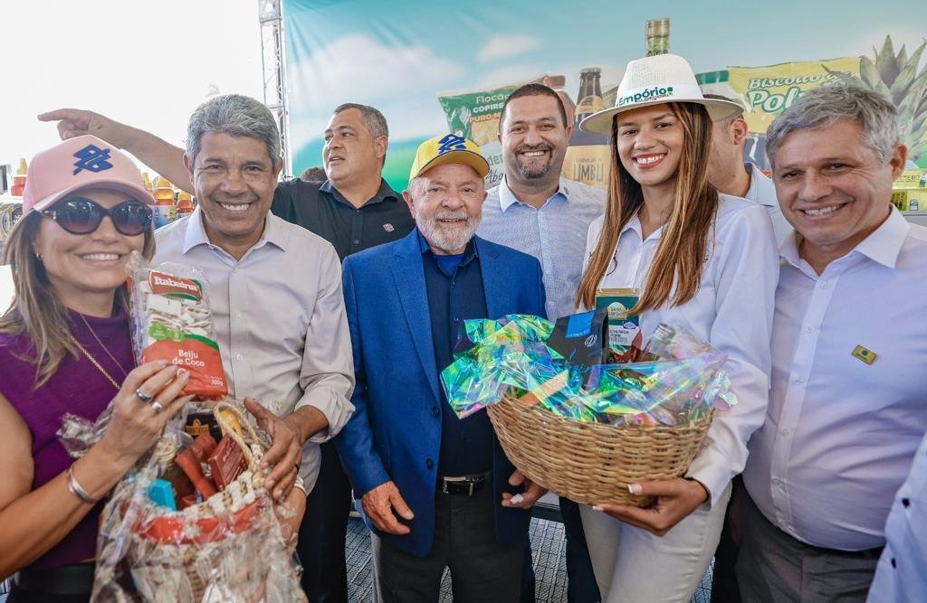 Presidente Lula durante a feira