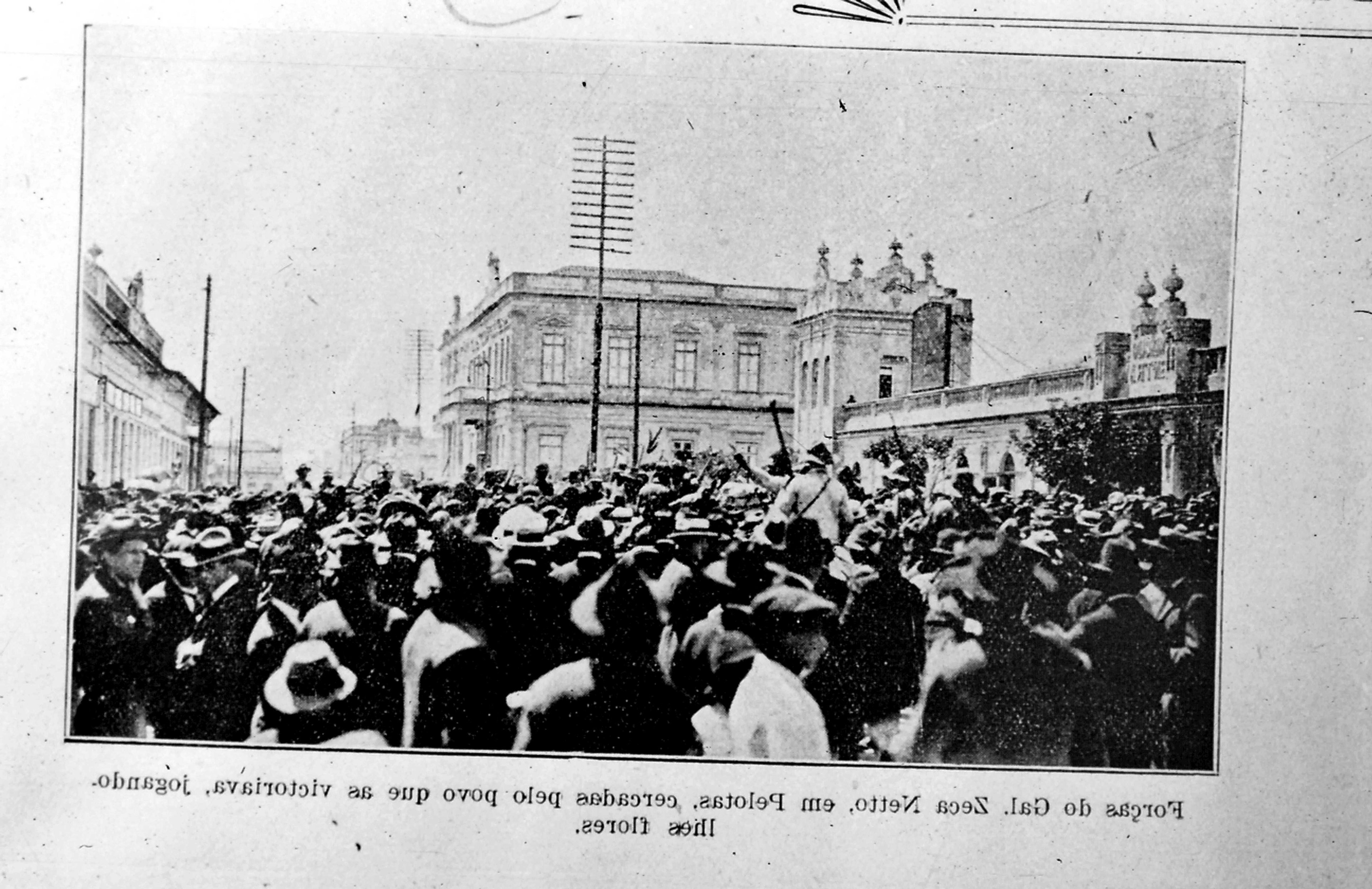 Recep&ccedil;&atilde;o aos revolucion&aacute;rios liderados por Honorio Lemos em Alegrete