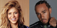 Shakira e Lewis Hamilton