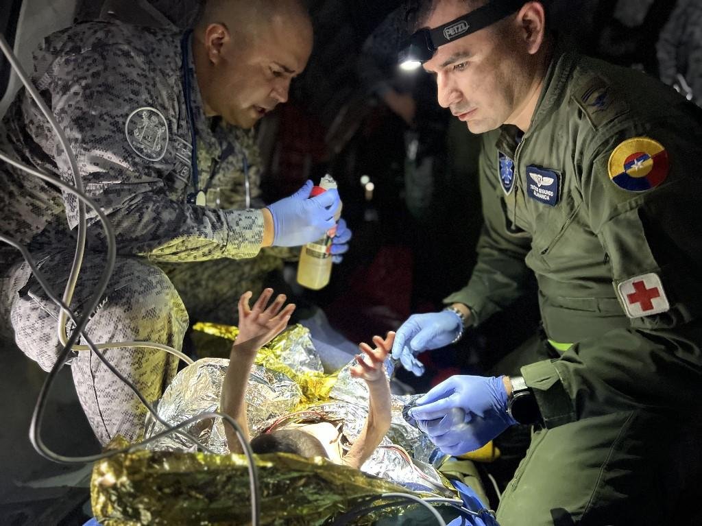 As quatro crian&ccedil;as foram encontradas vivas na selva na &uacute;ltima sexta-feira