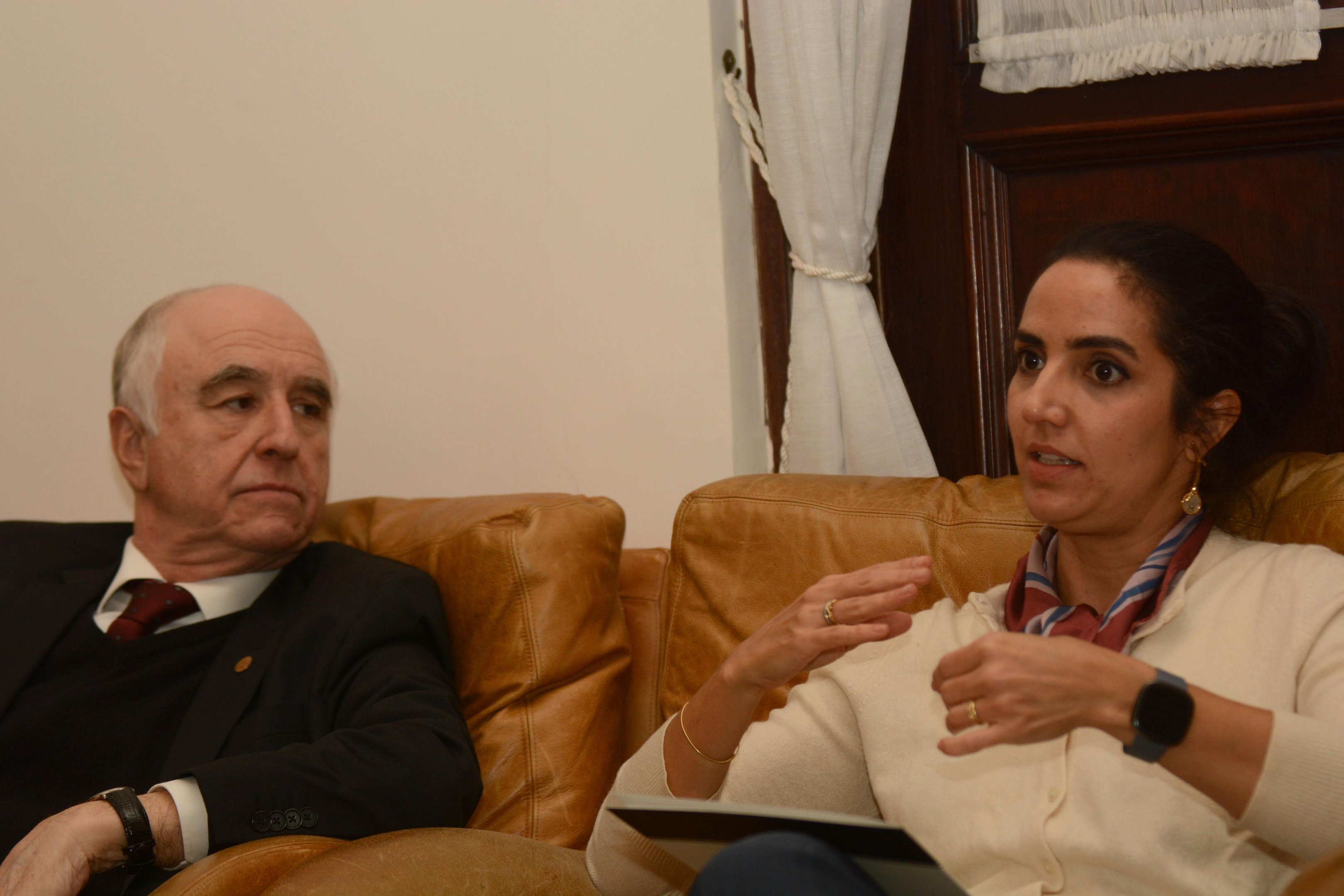 Francisco Jos&eacute; Moesch e Melissa Castello visitaram a sede do CP