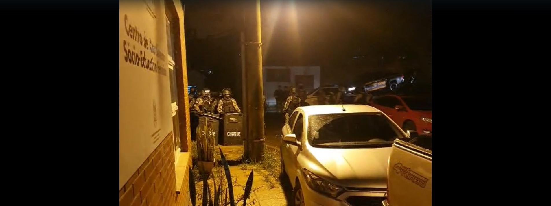 Efetivo do 1&ordm; Batalh&atilde;o de Pol&iacute;cia de Choque (1&ordm; BPChq) foi mobilizado