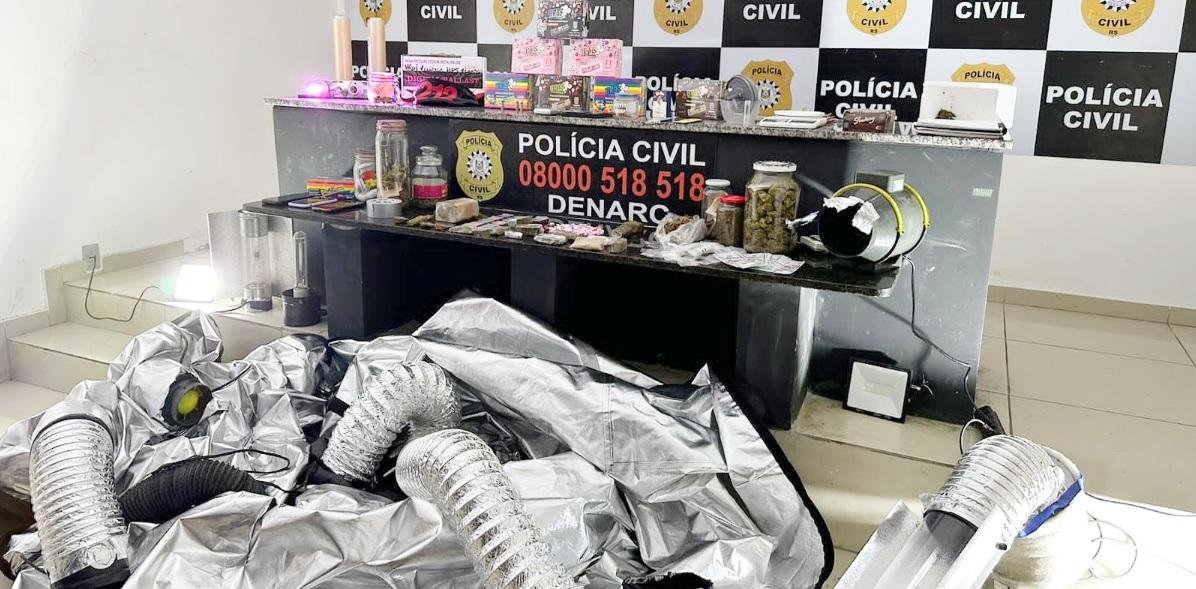 Resid&ecirc;ncia dos suspeitos era usada para armazenamento e venda de drogas de alta qualidade