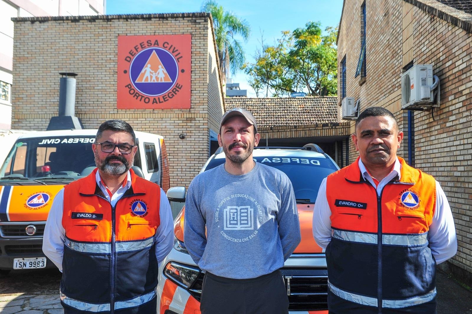 Rodrigues, Freitas e Lucas atuaram durante o ciclone extratropical na Capital