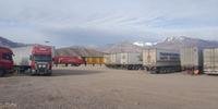 Aduana de Uspallata, na província de Mendonza, na Argentina, abriga cerca de 600 caminhões