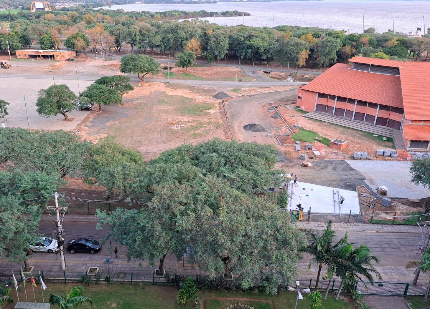Parque Harmonia antes da montagem do Acampamento Farroupilha deste ano