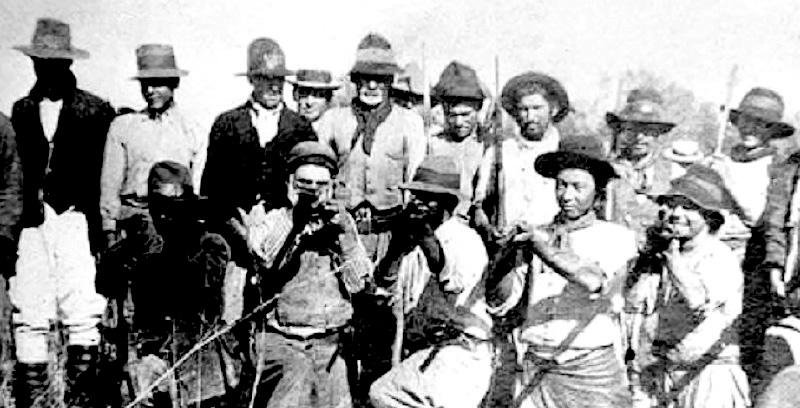 Higino Pereira com sua tropa