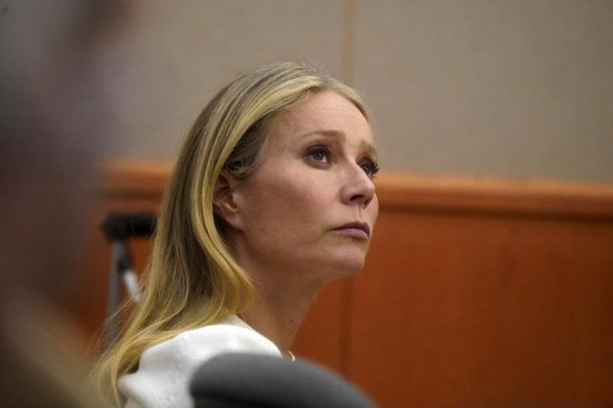 Gwyneth Paltrow durante julgamento em tribunal