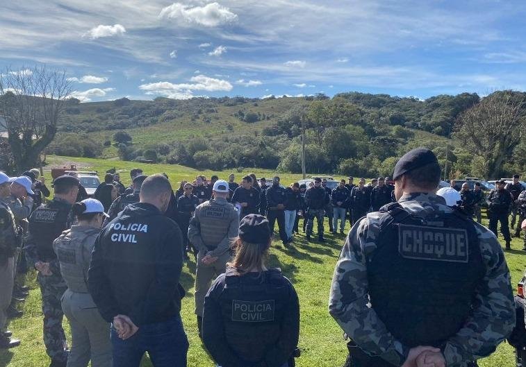 A Pol&iacute;cia Civil contou com o apoio da Brigada Militar para a execu&ccedil;&atilde;o da Opera&ccedil;&atilde;o