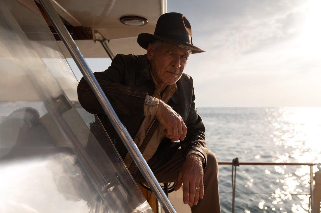 Harrison Ford em 'Indiana Jones e a Rel&iacute;quia do Destino'
