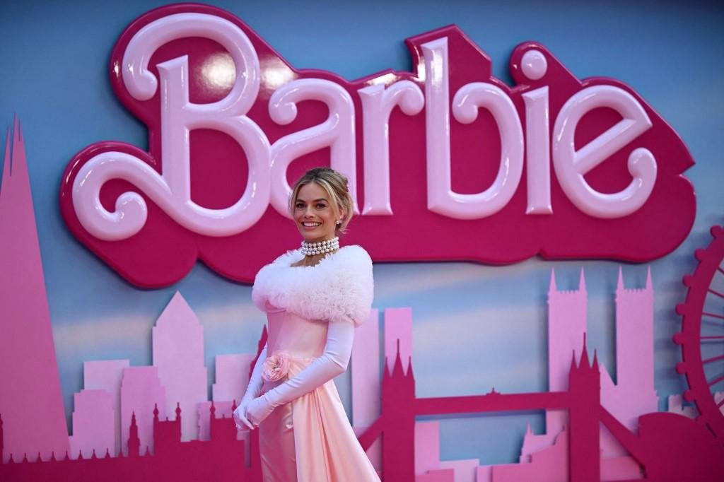 A atriz Margot Robbie em lan&ccedil;amento do filme na Europa