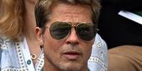 O ator Brad Pitt foi fotografado recentemente no torneio Wimbledon