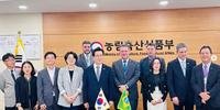 Agenda oficial começou em Seul, na Coreia do Sul, em reunião com o ministro de Agricultura, Alimentos e Assuntos Rurais, Chung Hwang-keun